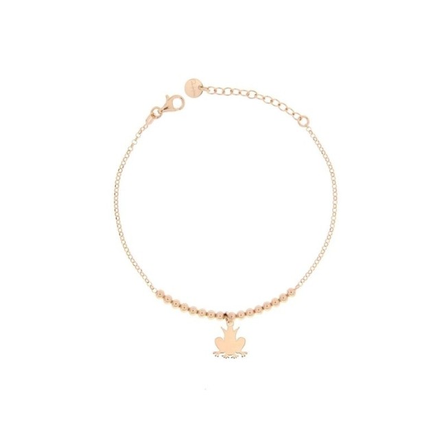 Rue Des Mille Collana rosè, Rana con Corona - GR-150G PL RAN