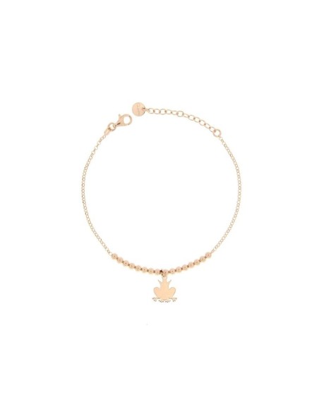 Rue Des Mille Collana rosè, Rana con Corona - GR-150G PL RAN