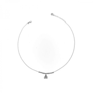 Rue Des Mille Necklace with frog with crown - GR-150G PL RAN R