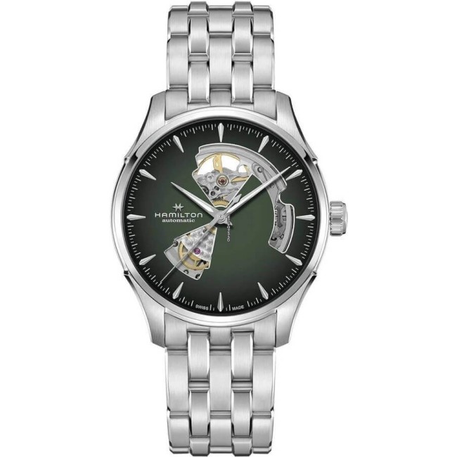 Orologio Hamilton Jazzmaster Open Heart Verde - H32675160