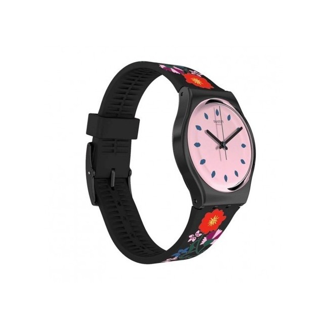 Swatch Gent Coquelicotte Uhr mit Blumen GB319