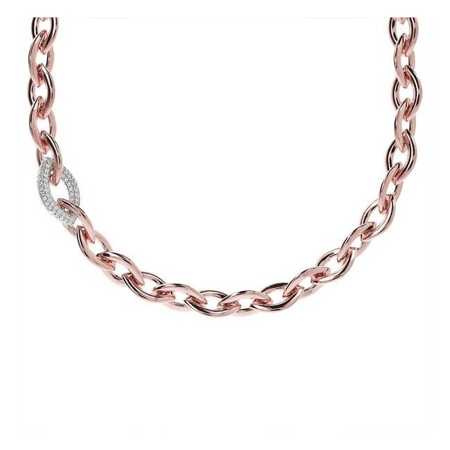 Choker-Halskette mit Bronzeallure-Pavé-Kette WSBZ01111.WR