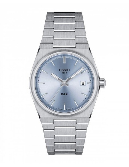 Tissot PRX 35 mm automatische blaue Uhr T1372101135100