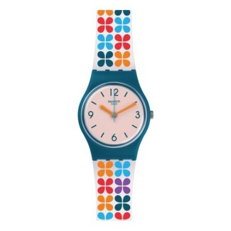 Orologio Swatch Paseo de Gracia Lady con fiori colorati  LN151
