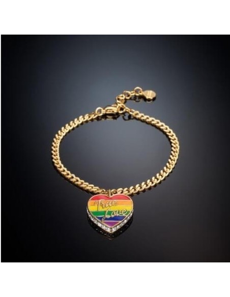 Chiara Ferragni Love Parade Regenbogenherzarmband J19AVI07