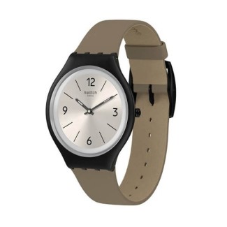 Swatch Skin Skinsandbeige Lederuhr - SVUB101