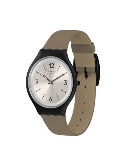 Swatch Skin Skinsand beige leather watch - SVUB101