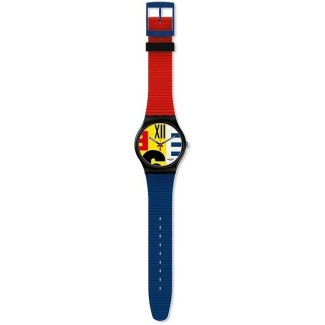 Swatch Revival rot-blaue New Gent SUOB171 Uhr