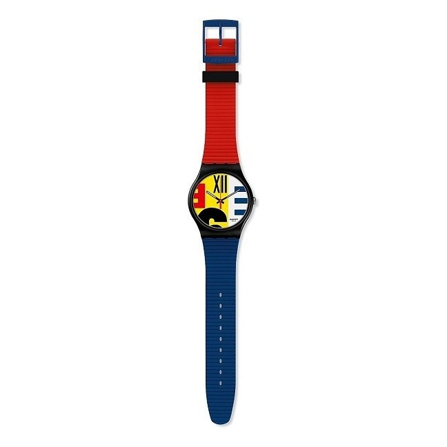 Swatch Revival rot-blaue New Gent SUOB171 Uhr