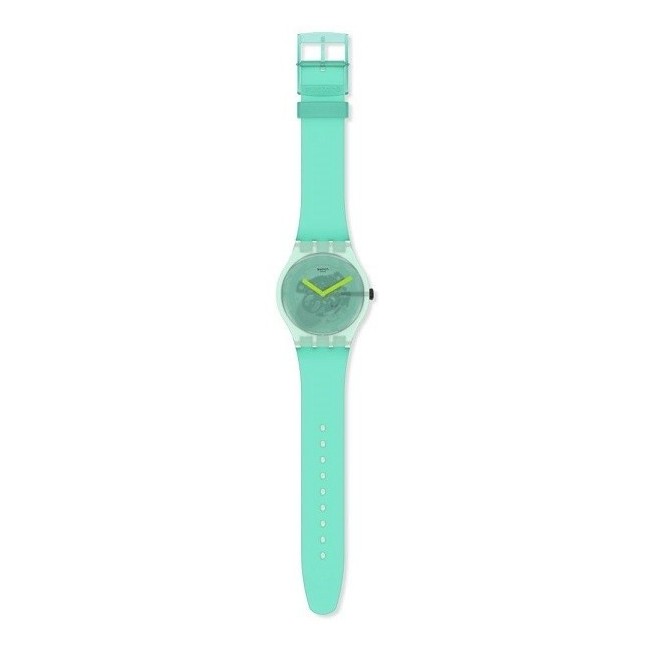 Swatch Nature Blur Transparent Grün Uhren - SUOG119