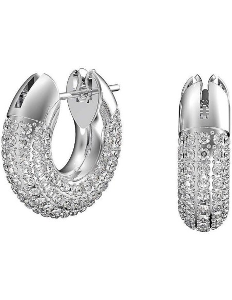 Orecchini cerchio Swarovski Dextera bianco - 5618306