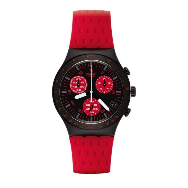 Orologio Swatch Irony Chrono rosso e nero Redly - YCB4022