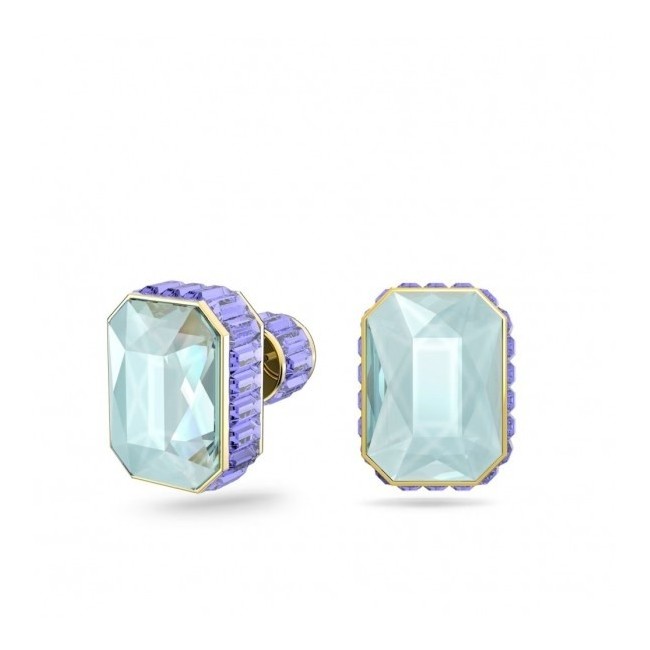 Swarovski Orecchini Orbita verde acqua  e blu viola  5641406