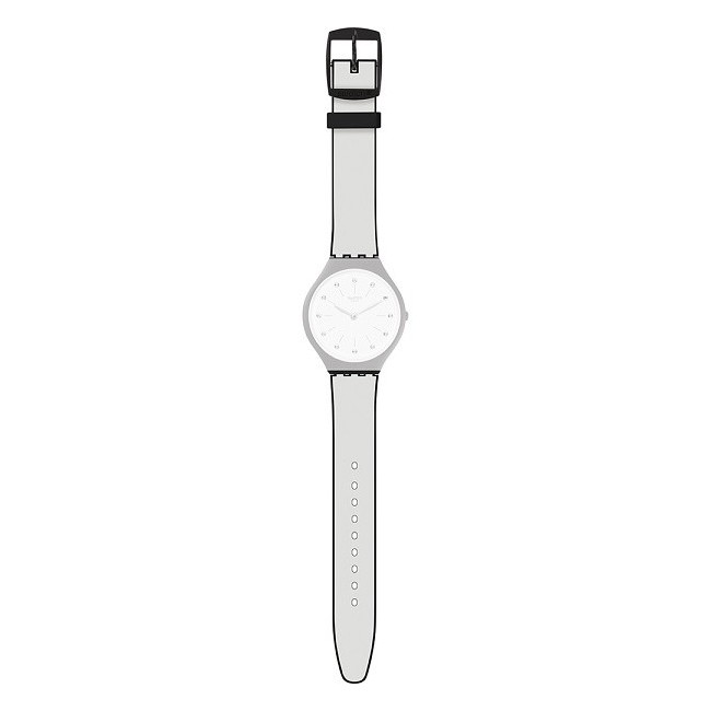 Swatch Skin Skinme watch black and white - SVOB102