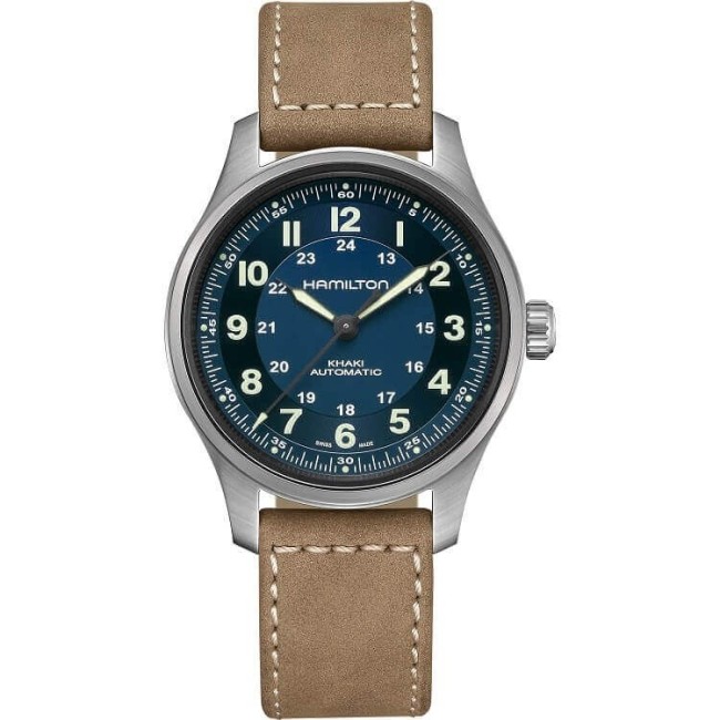 Hamilton Khaki Field Titanium Auto Blau - H70545540
