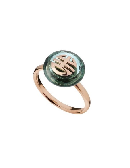 Anello Mimi DNA oro rosa e Prasiolite verde A22VDRPHF-54