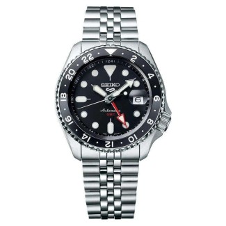 Seiko5 Sports GMT Automatik Schwarz Herrenuhr SSK001K1