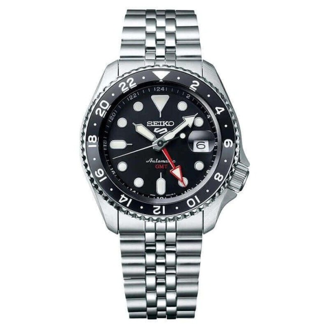 Orologio Uomo Seiko5 Sports GMT automatico Nero SSK001K1
