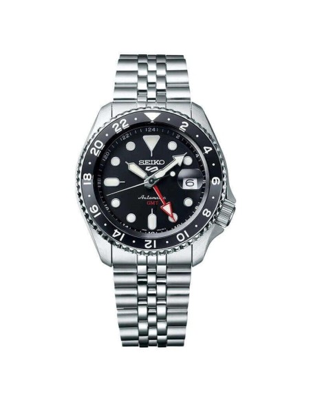 Seiko5 Sports GMT Automatik Schwarz Herrenuhr SSK001K1