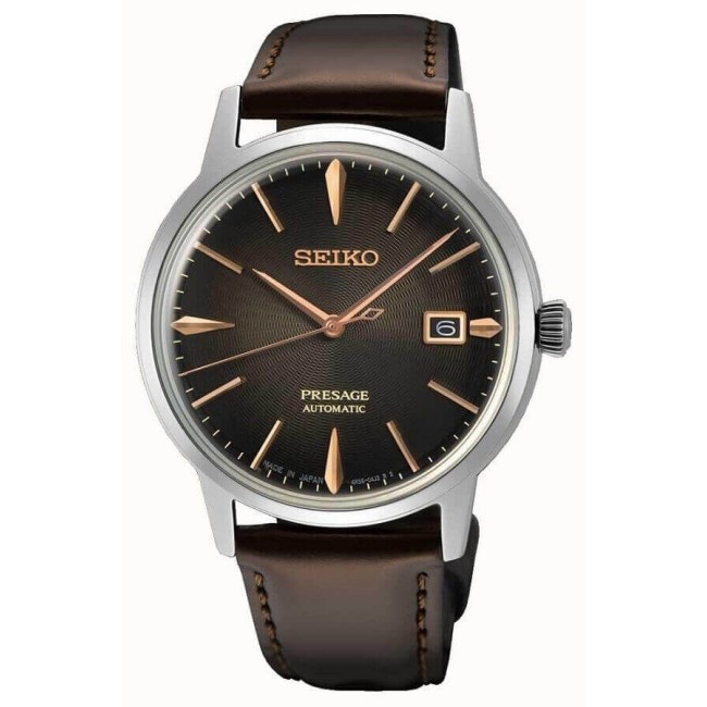 Orologio Seiko Presage Cocktail pelle marrone - SRPJ17J1