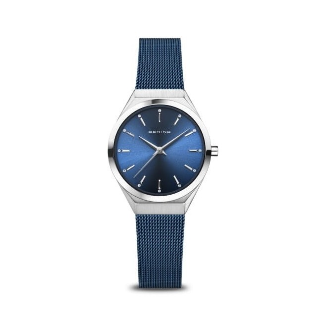 Orologio Bering Ultra Slim blu brillante 29mm - 18729307
