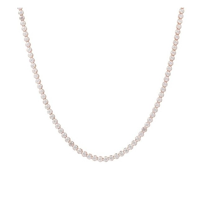 Collana Tennis Bronzallure rosè con zirconi bianchi WSBZ01977