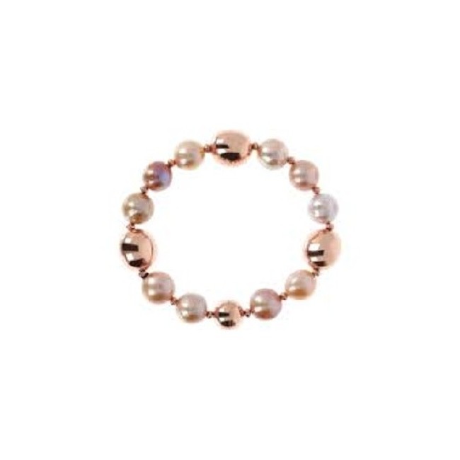 Bracciale Bronzallure con perle rosa e sfere rosè WSBZ001819.RQ