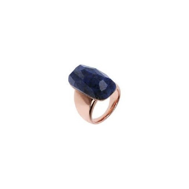 Anello Bronzallure con pietra blu denim WSBZ01863.DUM