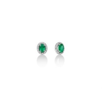 Miluna earrings with emeralds and diamonds - ERD2394