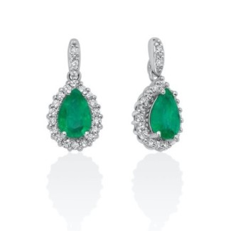 Miluna Ohrringe mit Smaragden und Diamanten ERD2626