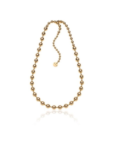 UnoaErre Sphere long necklace in gilded bronze - 1990