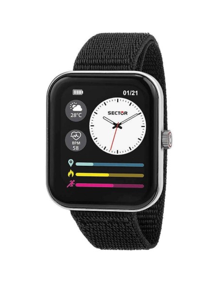 Orologio Smartwatch Sector S03 pro tessuto nero - R3251159003