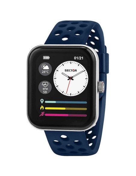Smartwatch Sector S03 pro blaues Silikon - R3251159002