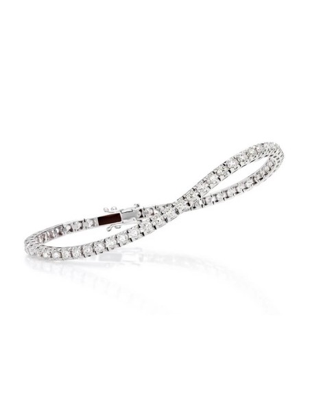 Bracciale Tennis Crieri Poesia oro e diamanti naturali 0,65carati