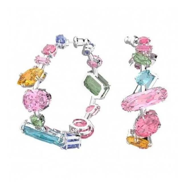 Swarovski Gema hoop earrings with colored crystals 5613737
