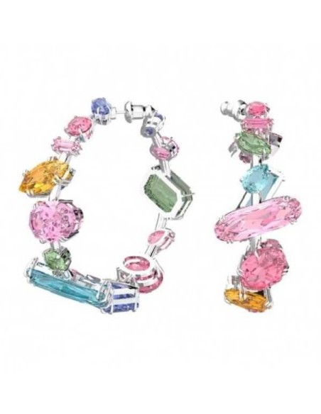 Swarovski Gema hoop earrings with colored crystals 5613737