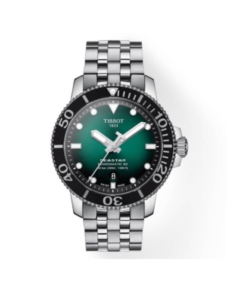 Orologio Tissot Seastar Powermatic80 verde - T1204071109101