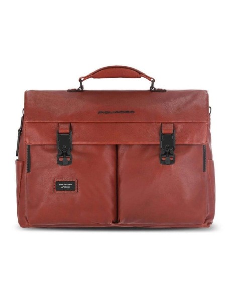 Cartella Piquadro doppia fibbia linea Harper cuoio CA5741AP/CU