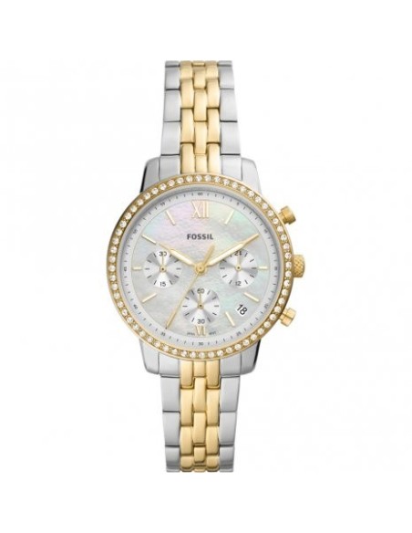 Fossil Neutra watch in Bicolor steel and Mother of Pearl ES5216
