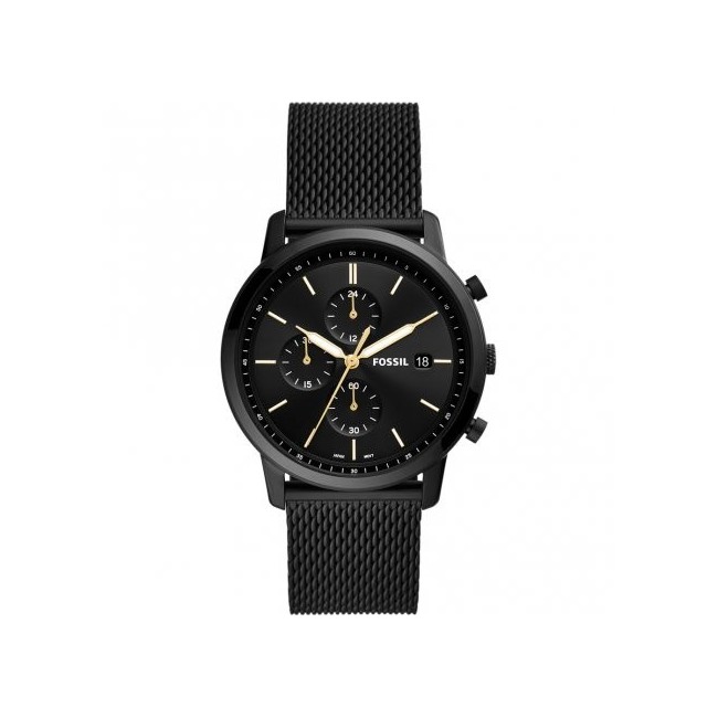Chrono Fossil Uhren Uom Minimalist Schwarz - FS5943