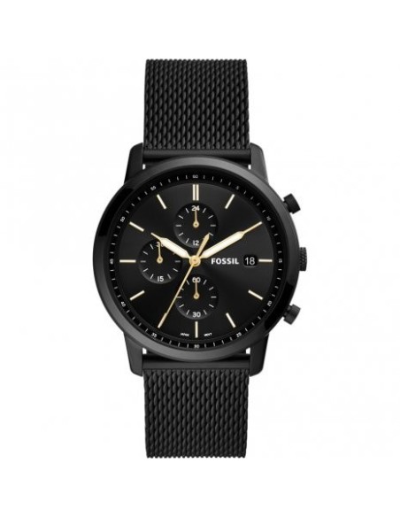 Chrono Fossil Uhren Uom Minimalist Schwarz - FS5943