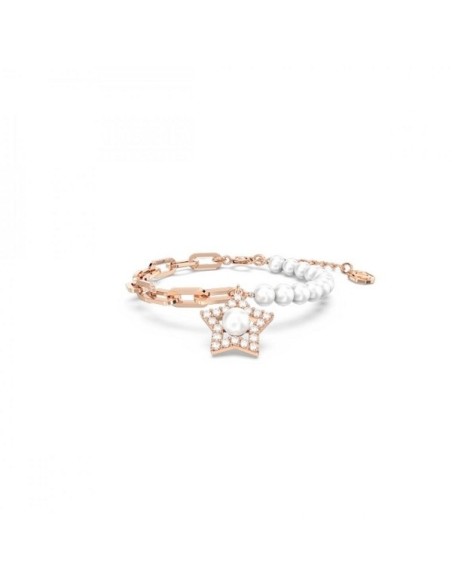 Swarovski Rose star bracelet with crystals and pearls - 5645461
