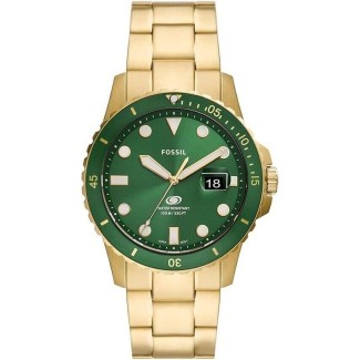 Fossil Men's Watch Blue Golden and Green - FS5950