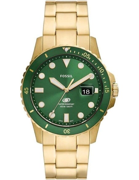Fossil Men's Watch Blue Golden and Green - FS5950