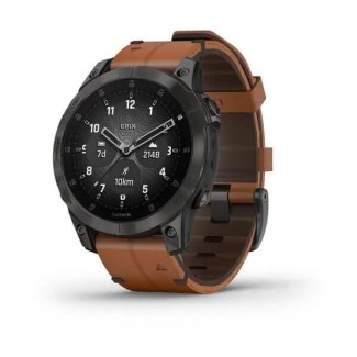 Garmin Epix (Gen2) Shappire-Uhr, Titan, Leder - 0100258230