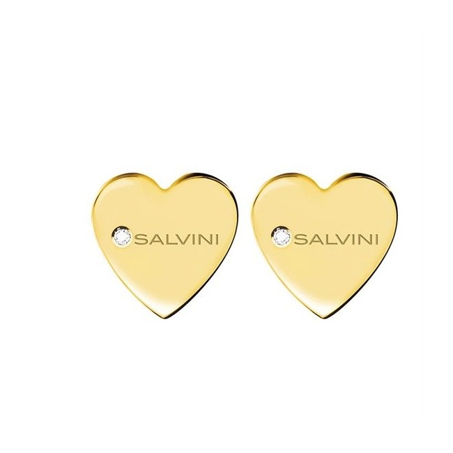 Salvini I Segni Cuore Ohrringe aus Gelbgold - 20081254