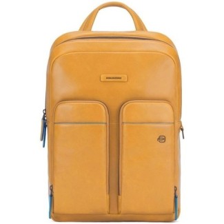 Piquadro Rucksack für PC und Ipad B2V aus gelbem Leder CA5575B2V / SA