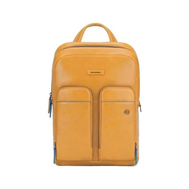 Zaino Piquadro Porta Pc e Ipad B2V in pelle giallo CA5575B2V/SA