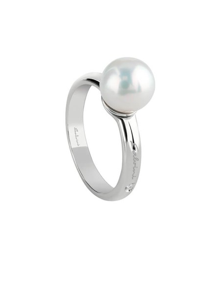 Salvini ring in white gold with Akoya cultured pearl