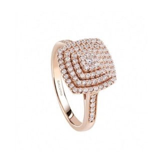 Salvini Bagliori rosè ring with diamond pave 20088397